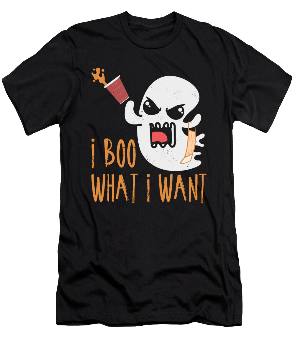 1 I Boo What I Want Funny Halloween Ghost Toms Store T-Shirt