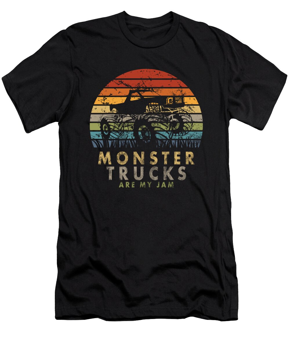 1 I Like Big Monster Trucks I Retro Sun Alessandra Roth T-Shirt