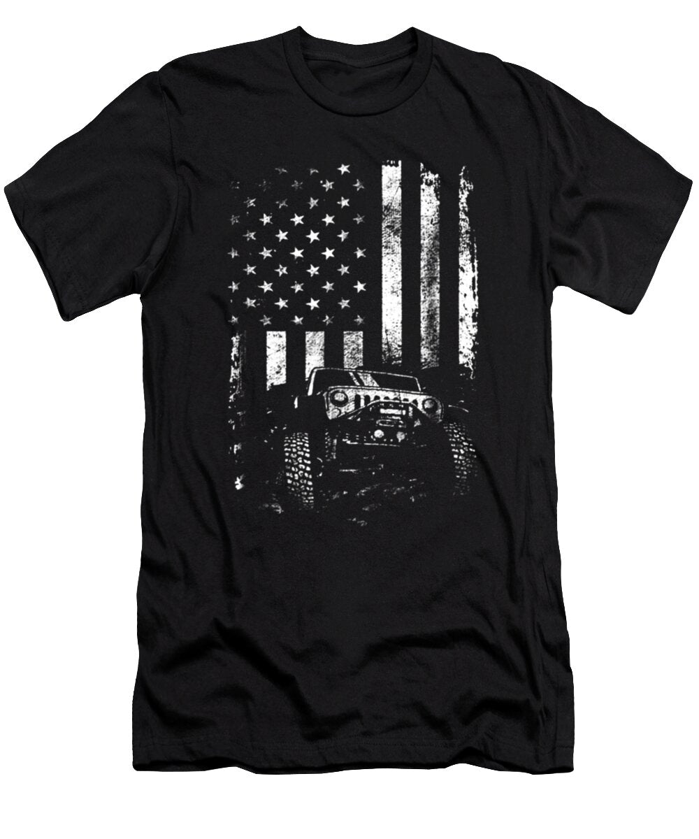 1 Jeep American Flag Vintage Tinh Tran Le Thanh T-Shirt