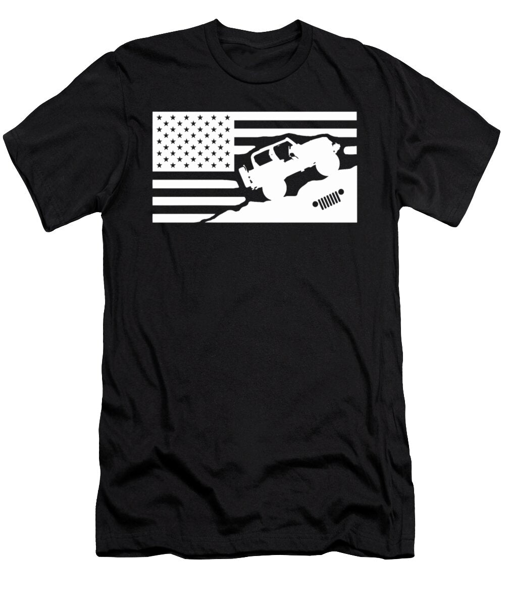 1 Jeep USA Flag Tinh Tran Le Thanh T-Shirt