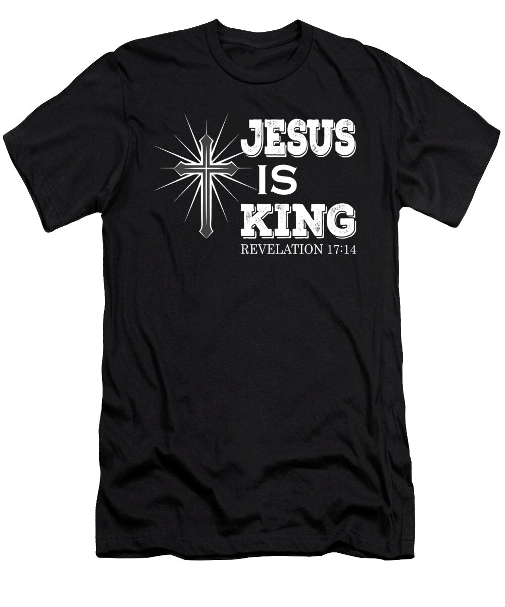 1 Jesus Is King Novelty Scripture Bible Verses Christian Orgence Matungwa T-Shirt