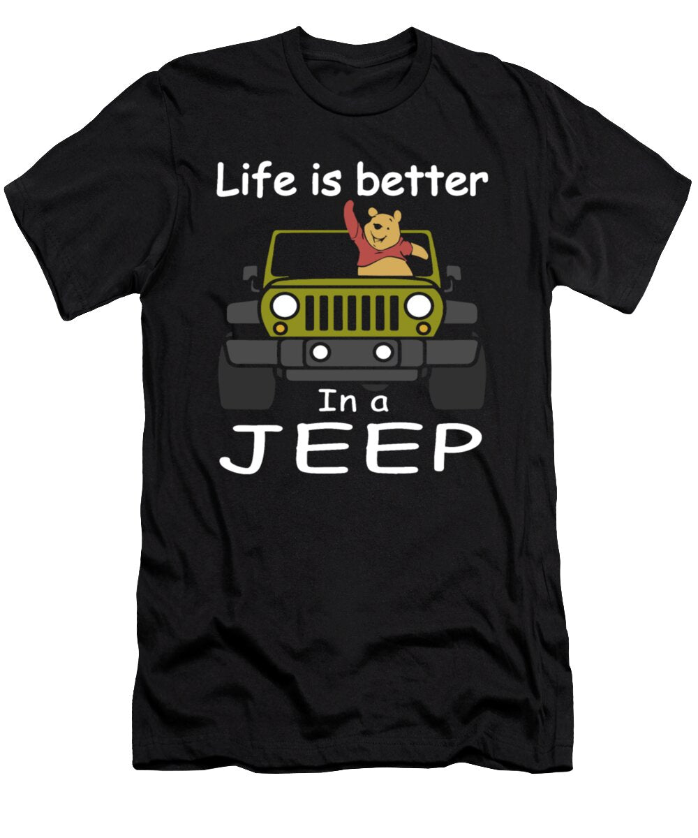 1 Life Is Better in a Jeep Tinh Tran Le Thanh T-Shirt
