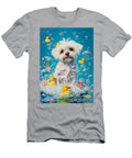 1 Maltese Dog Enjoying a Bubbly Bath Adrien Efren T-Shirt