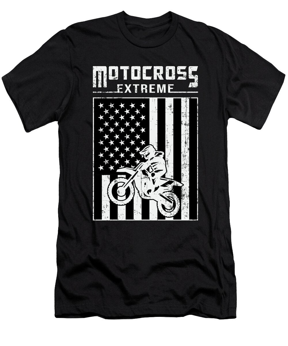 1 Motocross Biker Dirt Bike Motorcycle Funny Gift Tshirtconcepts Marvin Poppe T-Shirt