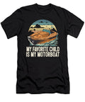 1 My Favorite Child Is My Motorboat Funny Pontoon Captain Maximus Designs T-Shirt