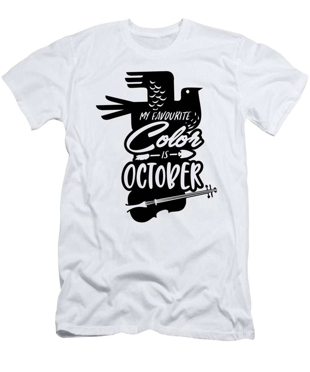 1 My Favourite Color Is October Violin Jacob Zelazny T-Shirt