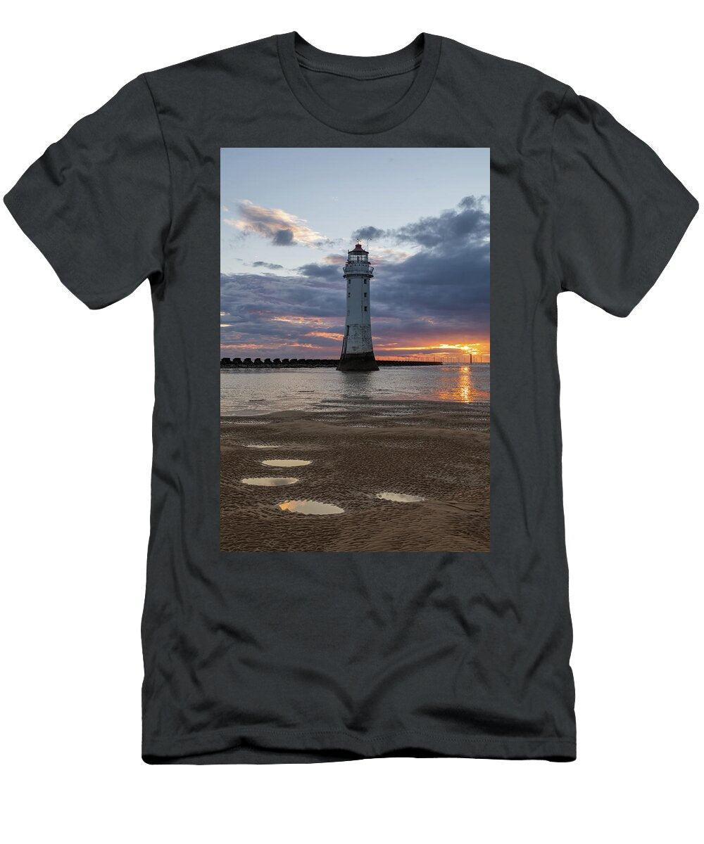 1 New Brighton Lighthouse At Sunset Paul Madden T-Shirt