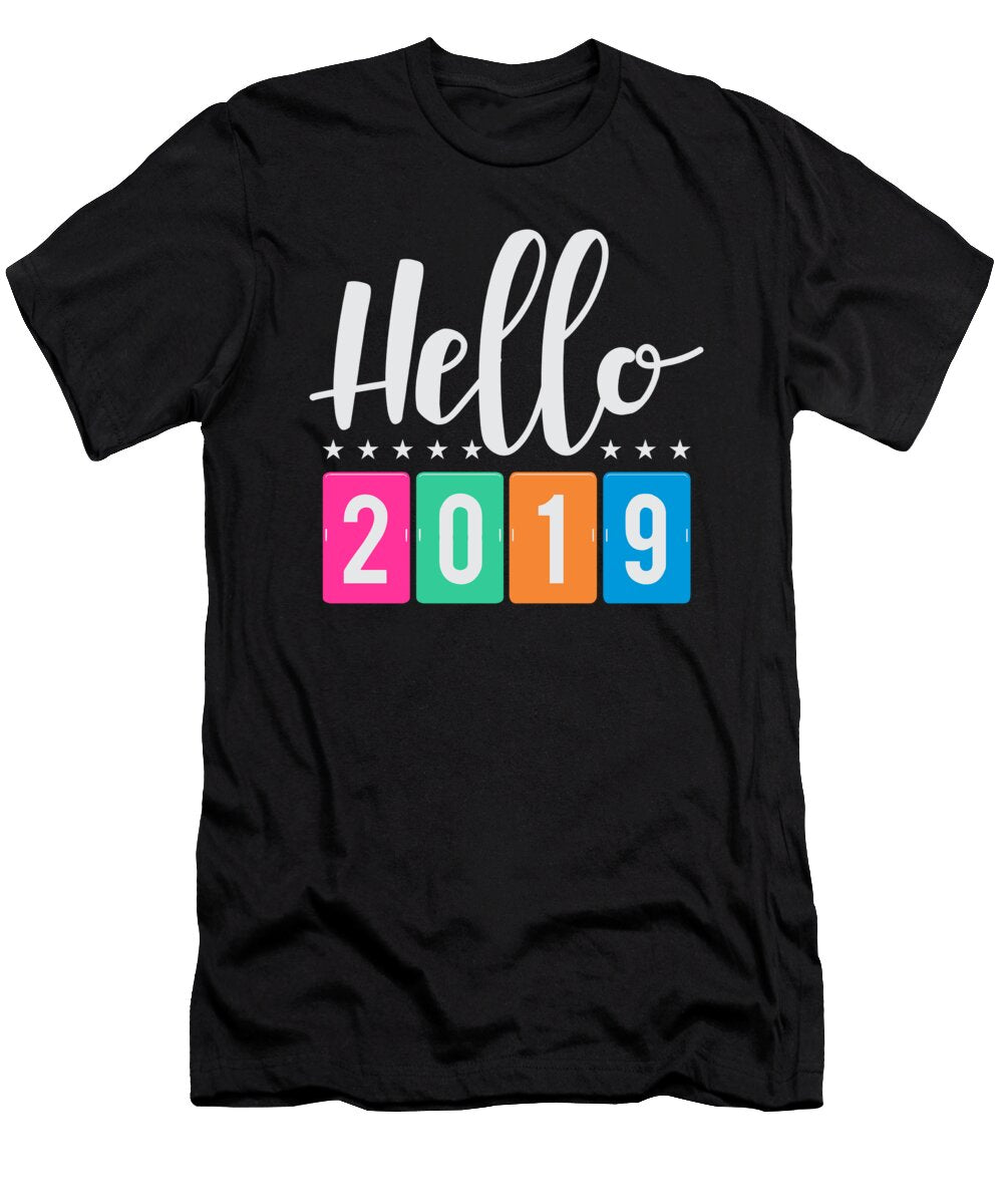 1 New Years Eve Happy New Year 2019 Fireworks Gift Teequeen2603 T-Shirt