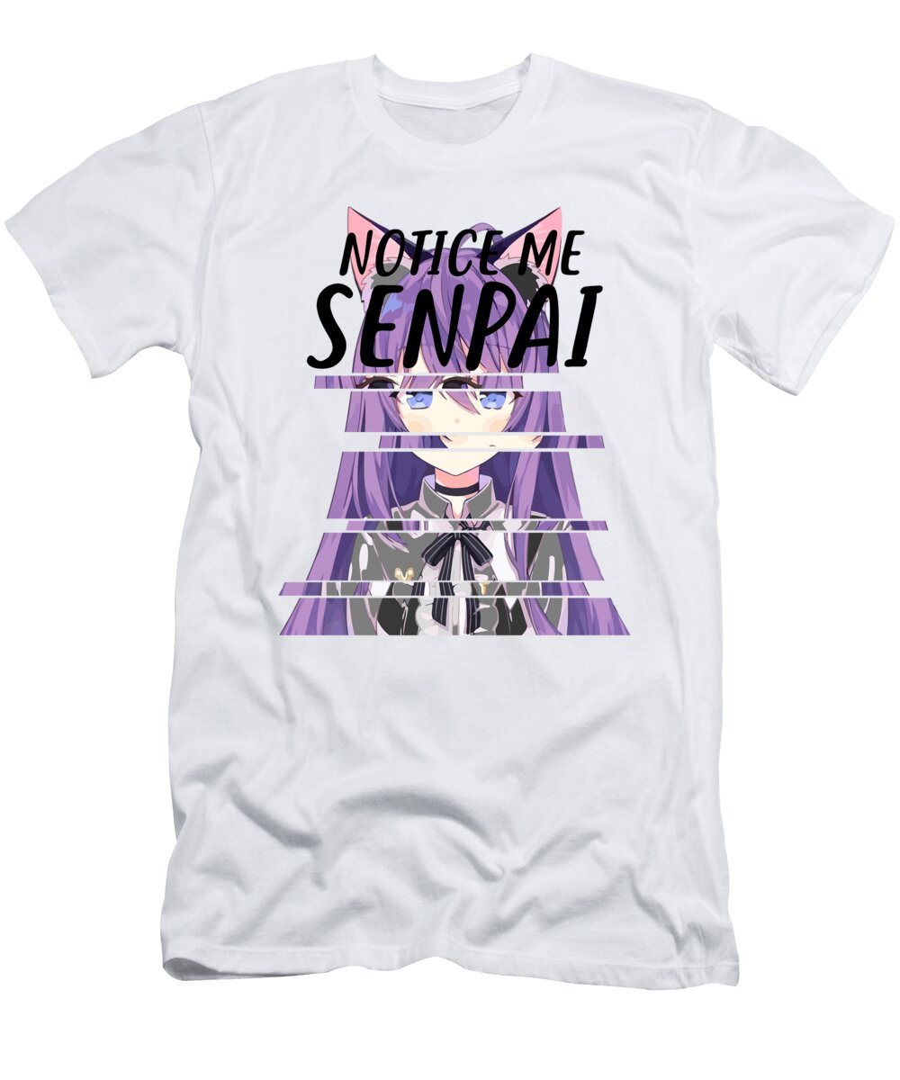 1 Notice Me Senpai Japanese Anime Florian Dold Art T-Shirt
