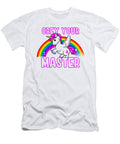 1 Obey Your Master Unicorn Rainbow Heavy Metal Mister T-Shirt