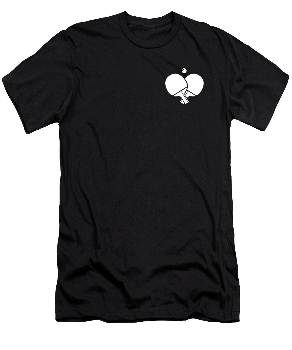 1 Ping Pong Logo Emblem Paddles Balls Table Tennis Ping Pong Graphics Lab T-Shirt