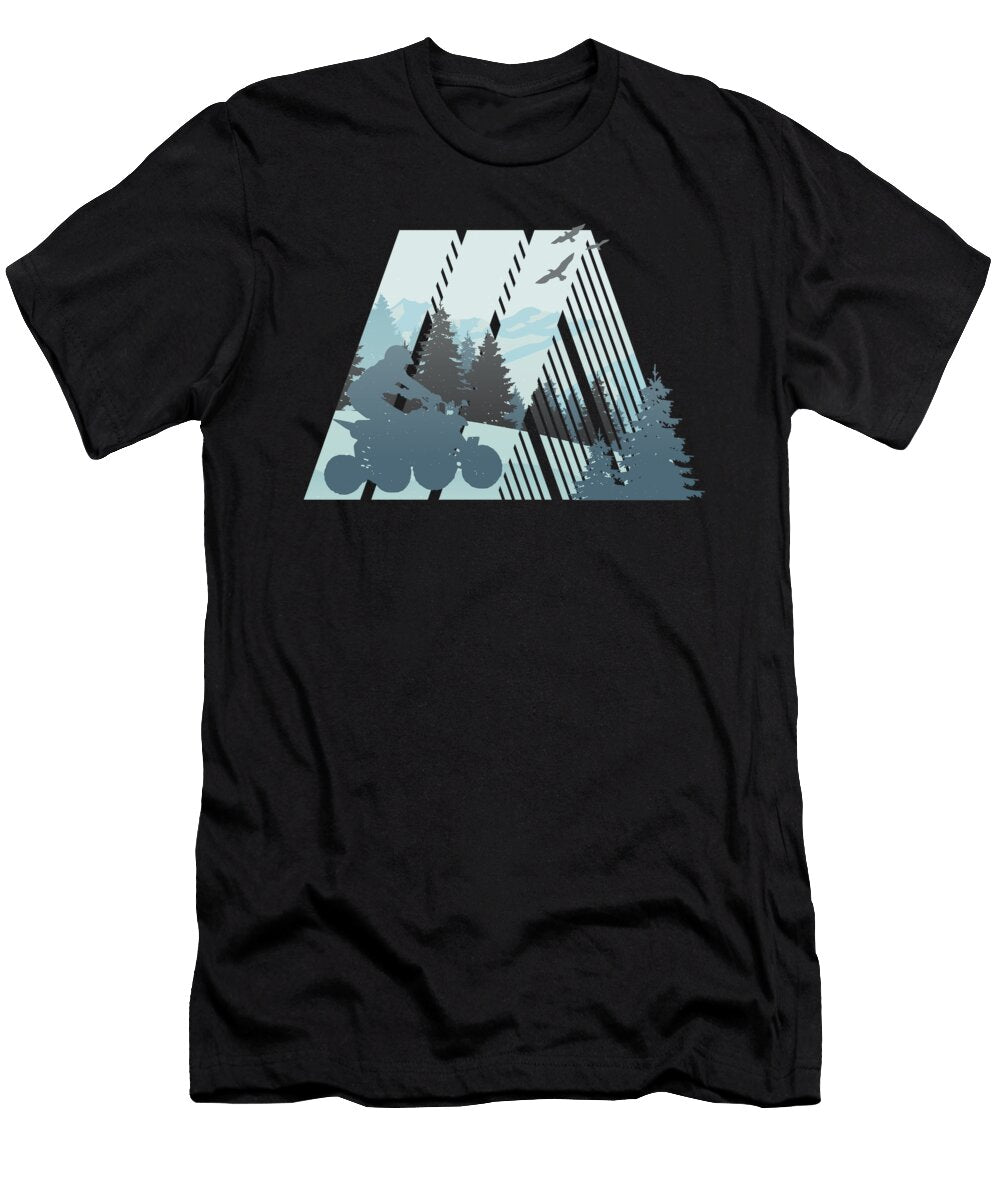 1 Quad in Beautiful Nature Greenoptix T-Shirt