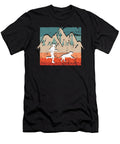 1 Retro Canicross Cross Country Running with Dog Greenoptix T-Shirt