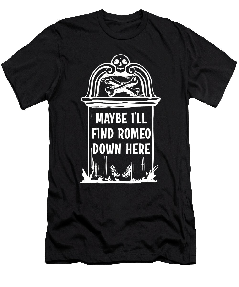 1 Romeo Gothic Bones Skeleton Roses Death Grave Aesthetic Dark Toms Store T-Shirt