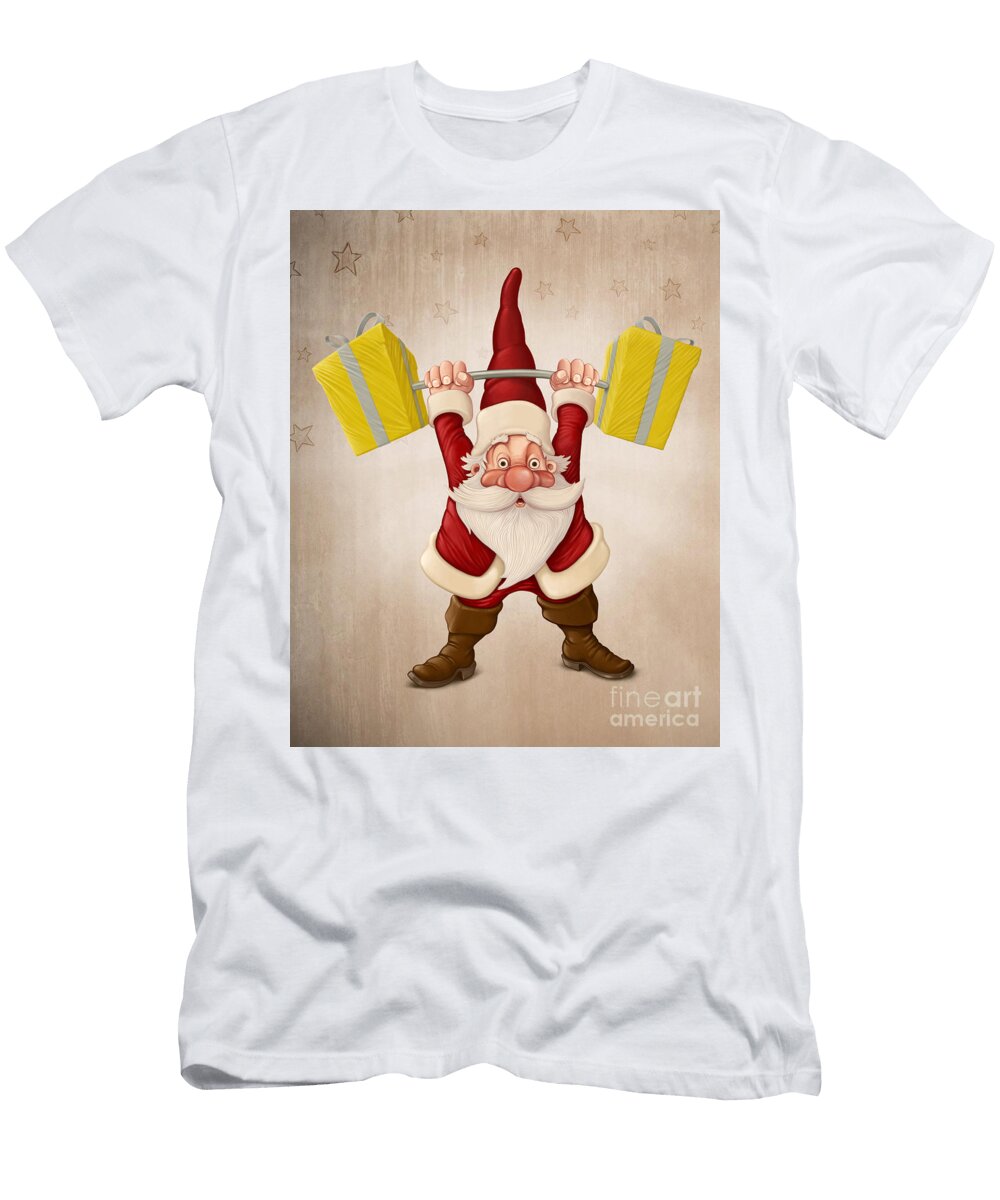 1 Santa Claus and the Push Scooter Giordano Aita T-Shirt
