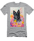 1 Schipperke Dog Frolicking in a Bubbly Bathtub Adrien Efren T-Shirt