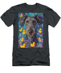 1 Scottish Deerhound Dog Enjoying a Bubbly Bath Adrien Efren T-Shirt