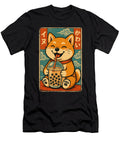 1 Shiba Inu Dog Drinks Bubble Tea Japanese Vintage Zyneu Gangd T-Shirt
