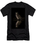 1 Spotted Eagle Owl At Night Zimanga Private Game Reserve Ann Steve Toon Natureplcom T-Shirt