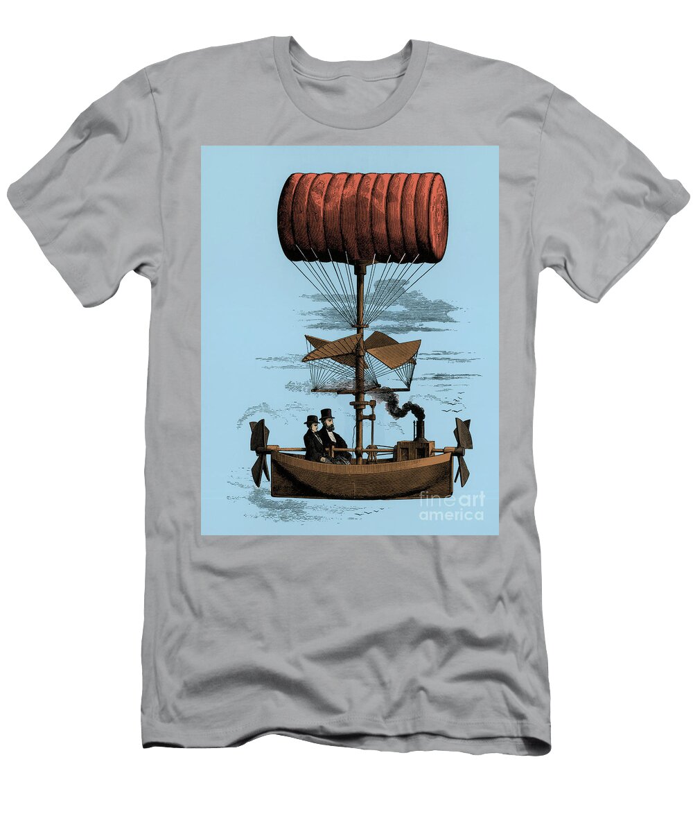 1 Steampunk Airship Science Source T-Shirt