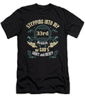 1 Stepping Into My 33rd Birthday Religious Bday Party Theme Maximus Designs T-Shirt