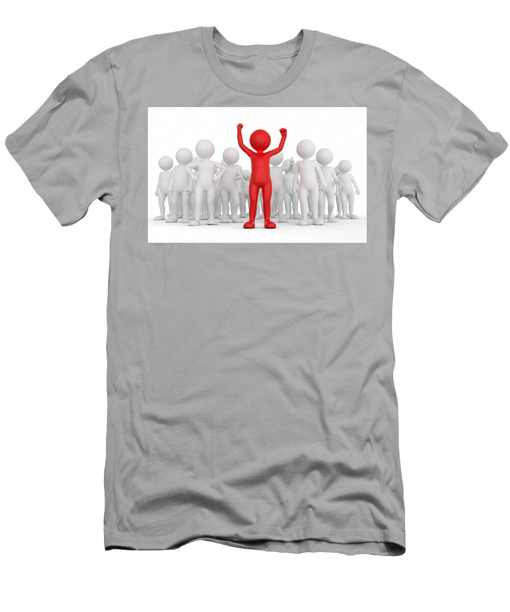 1 Successful Team Leader Concept Toon Man with His Army of People Michal Bednarek T-Shirt