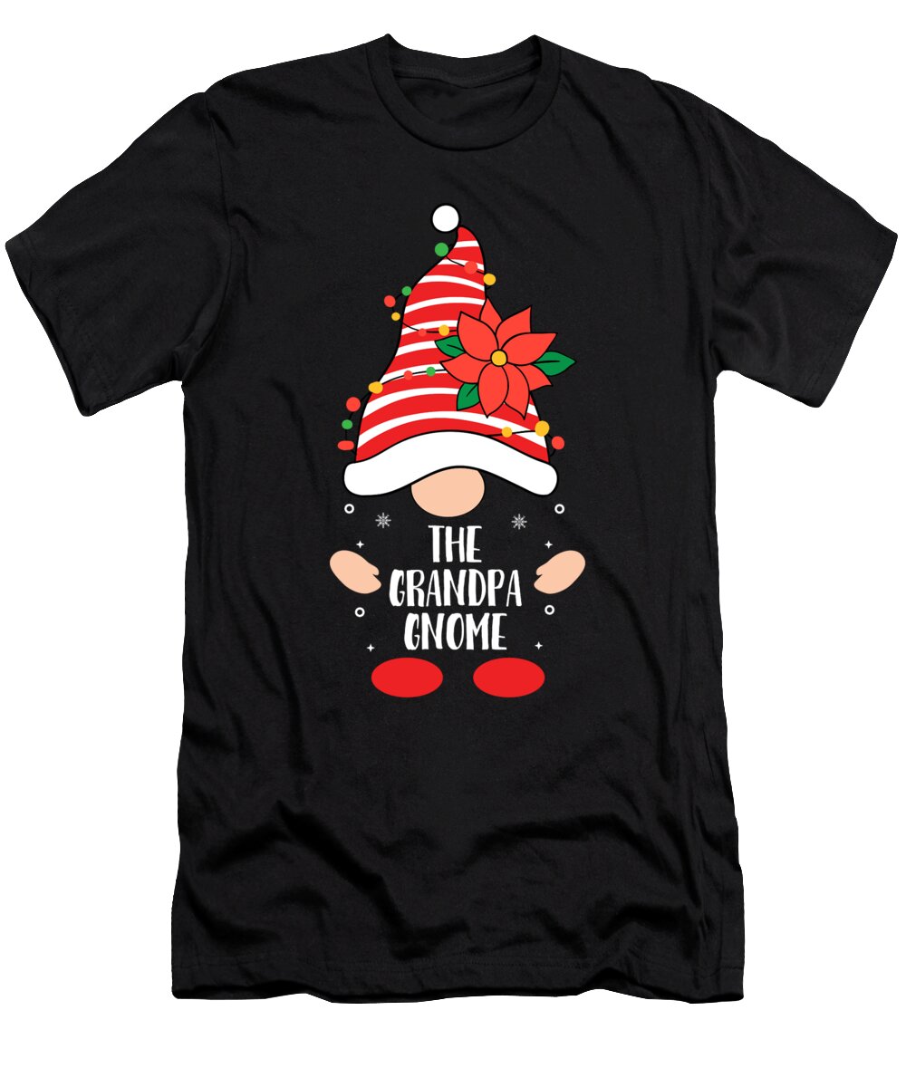 1 the Grandpa Gnome Family Christmas Me T-Shirt