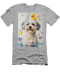 1 Tibetan Terrier Dog Enjoying a Bubbly Bath Adrien Efren T-Shirt