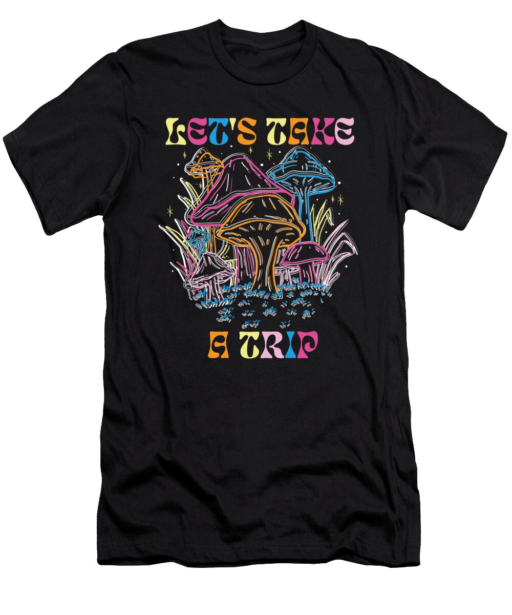 1 Trippy Mushroom Magic Mushrooms Psychedelic Toms Store T-Shirt