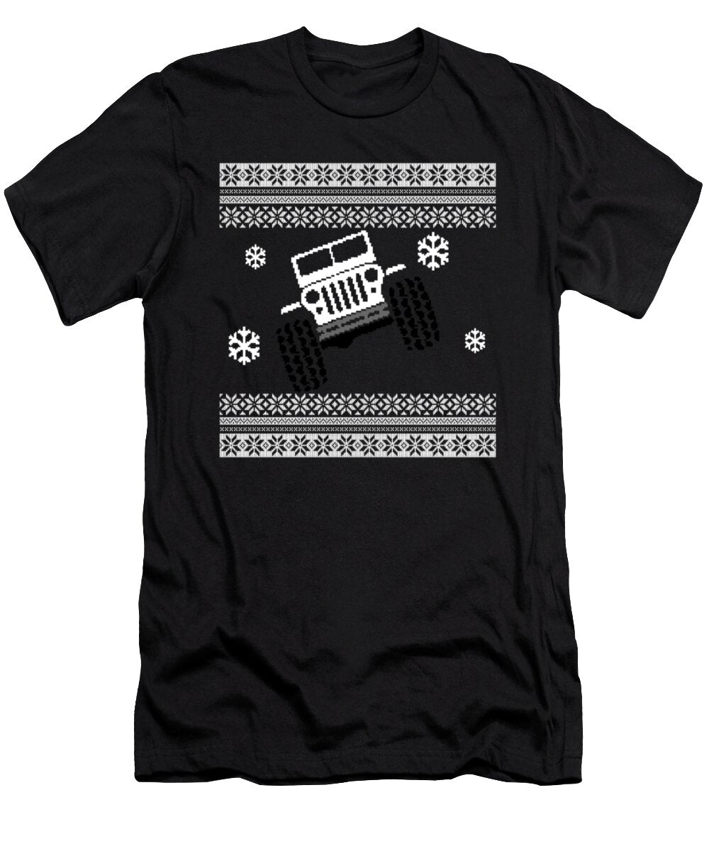 1 Ugly Jeep Christmas Sweater Tinh Tran Le Thanh T-Shirt
