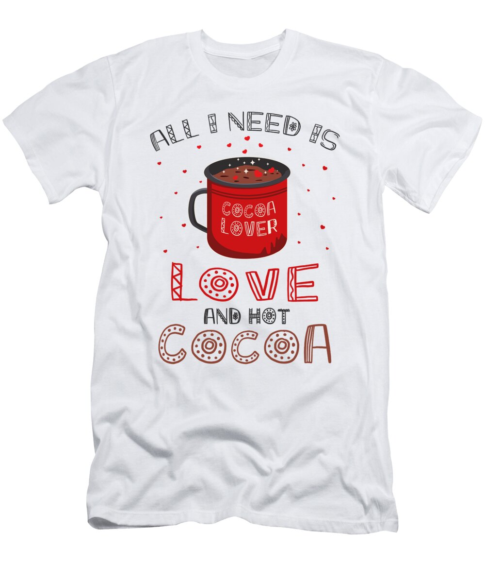 1 Valentines Day Love and Hot Cocoa Toms Store T-Shirt