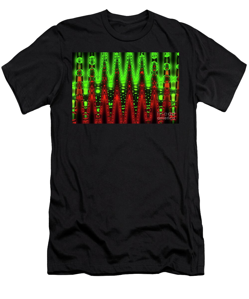 1 Wavy Psychedelic Abstract Jonathan Welch T-Shirt