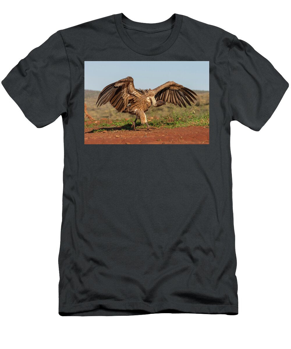 1 Whitebacked Vulture Wings Spread Zimanga Private Game Ann Steve Toon Natureplcom T-Shirt