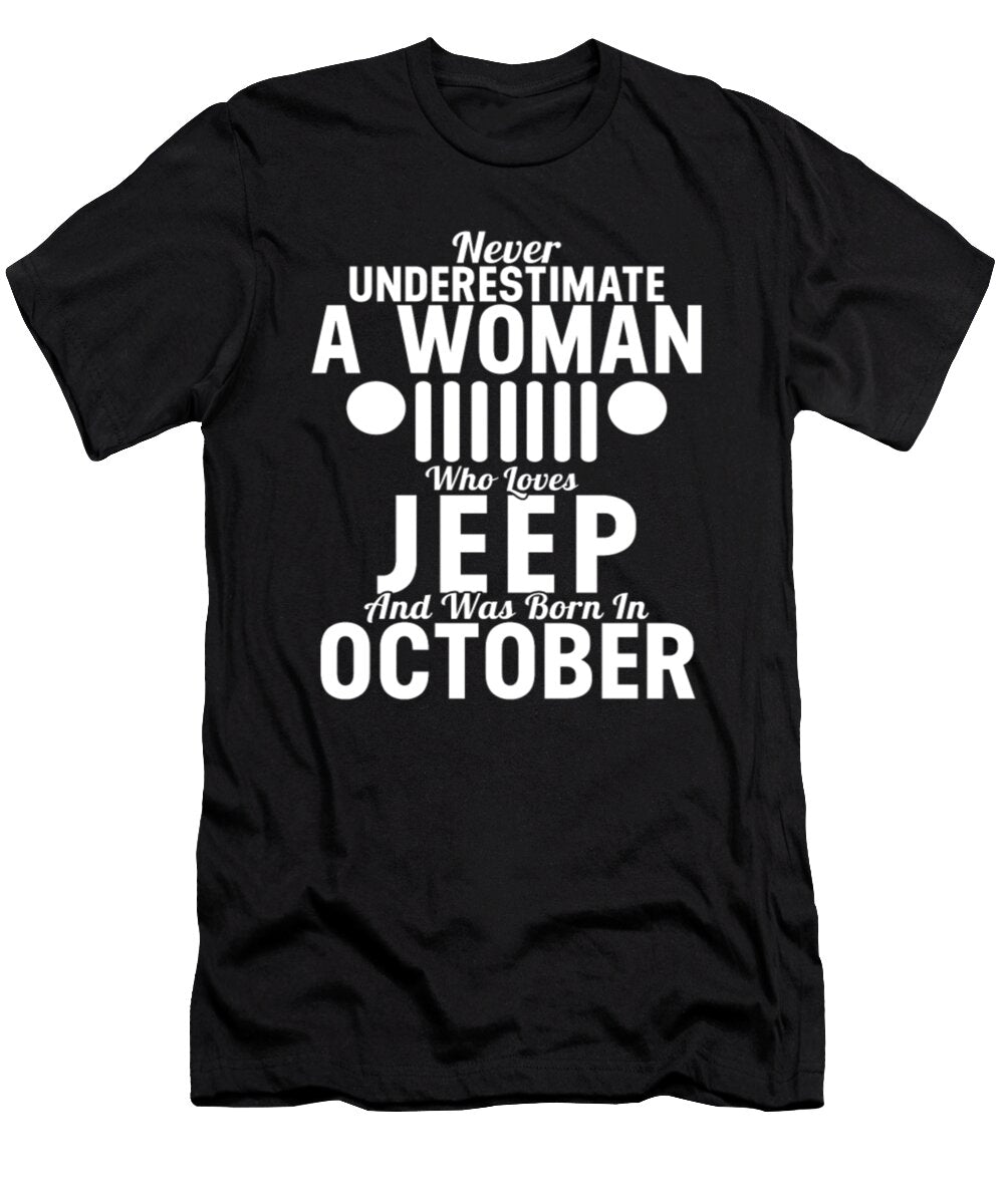 1 Who Loves Jeep and Was Born in October Tinh Tran Le Thanh T-Shirt