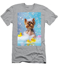 1 Yorkshire Terrier Dog Enjoying a Bubbly Bath Adrien Efren T-Shirt