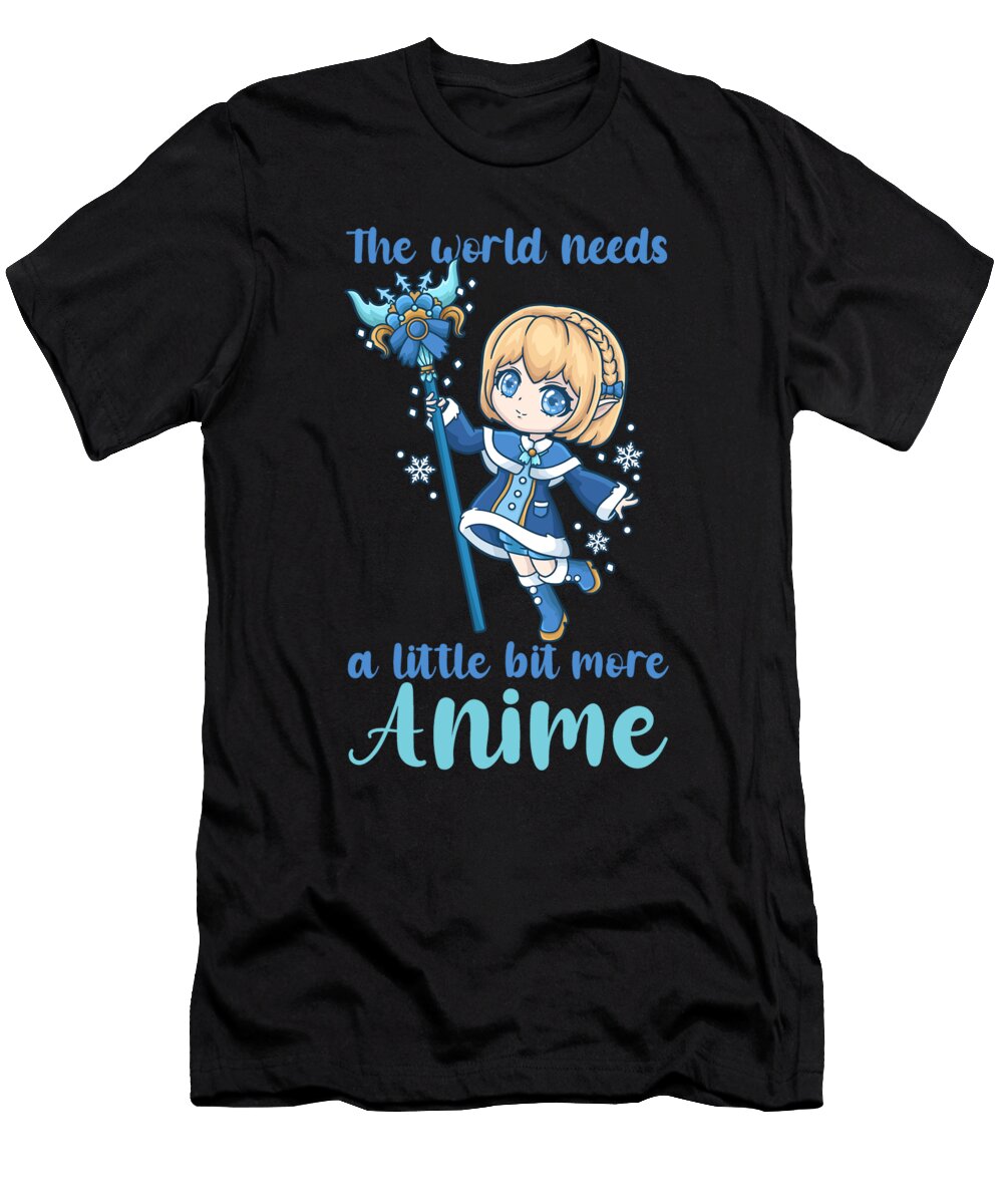 10 the World Needs a Little Bit More Anime I Kawaii Bi Nutz T-Shirt