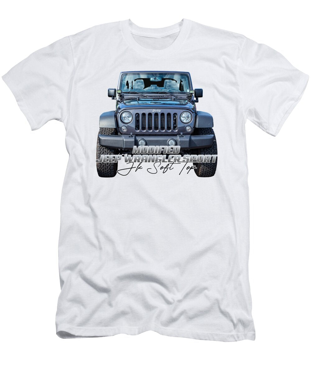 14 Modified Jeep Wrangler Sport Jk Soft Top Gestalt Imagery T-Shirt