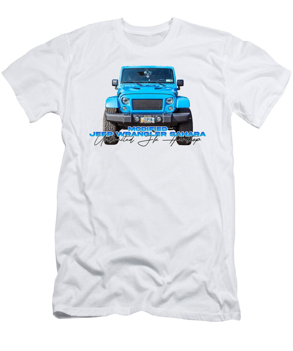 15 Modified Jeep Wrangler Sahara Unlimited Jk Hardtop Gestalt Imagery T-Shirt