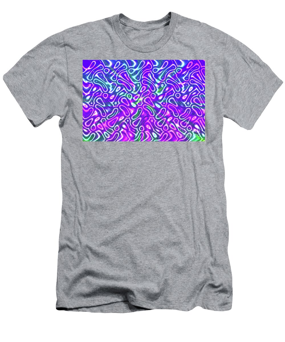 16 Wavy Psychedelic Abstract Jonathan Welch T-Shirt