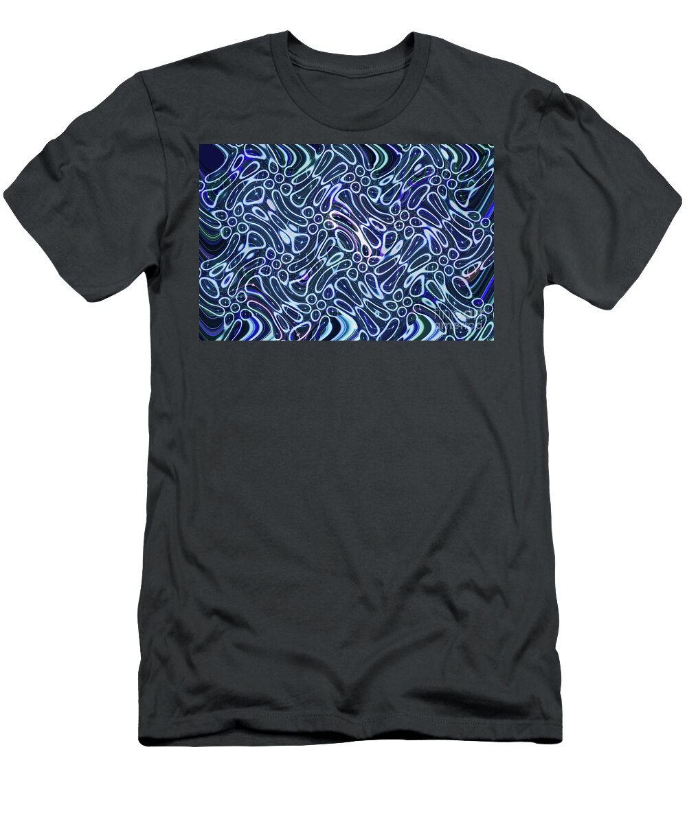 17 Wavy Psychedelic Abstract Jonathan Welch T-Shirt