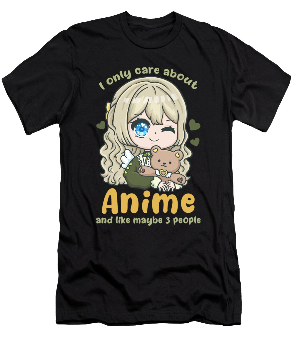18 I Only Care About Anime and Maybe 3 People Bi Nutz T-Shirt