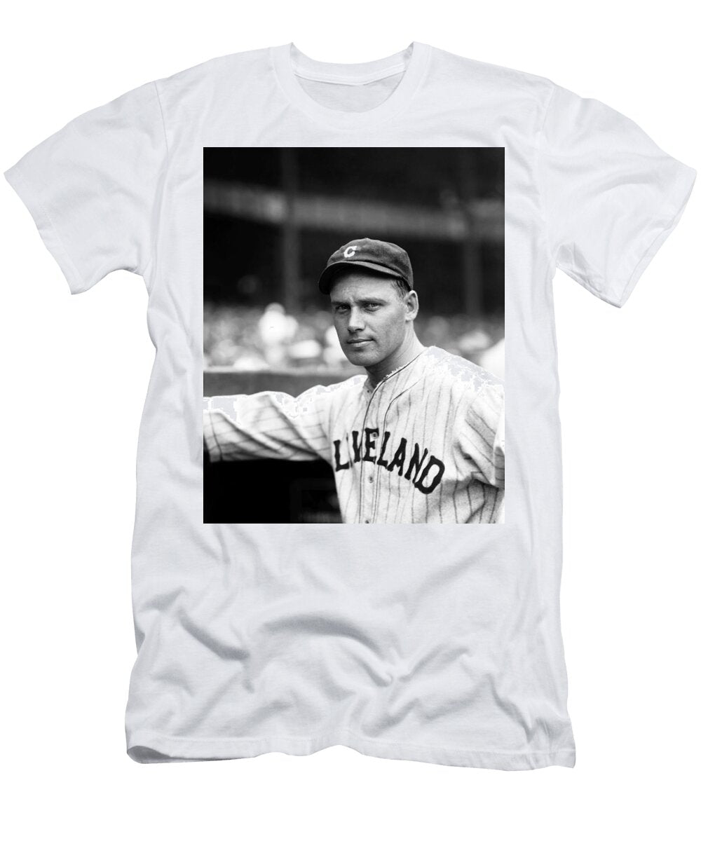 1929 Wes Ferrell Cleveland Indians Charles Conlon Original Photo Hand Developed From Glass Plate Neg Celestial Images T-Shirt