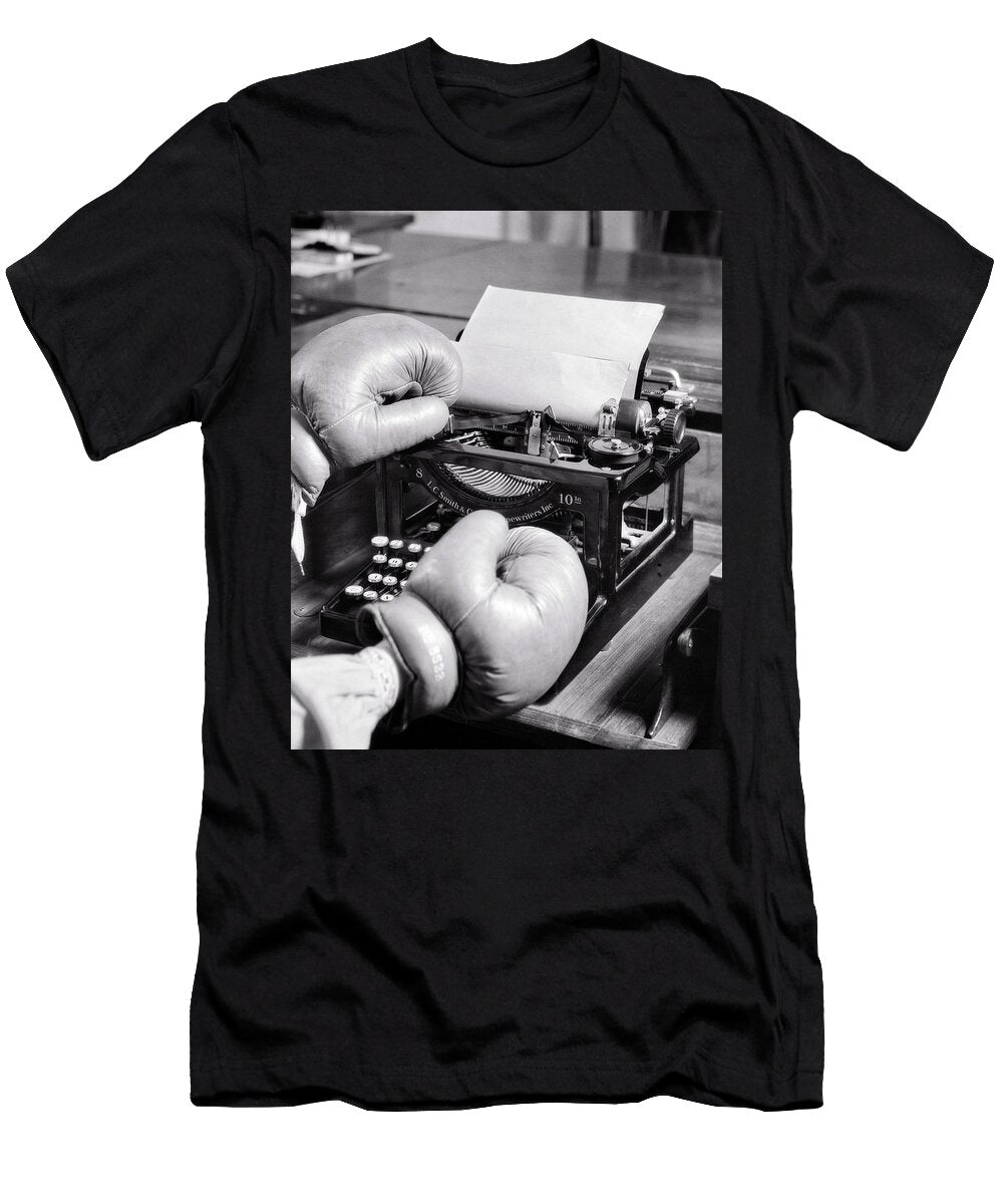1930s 1940s Hands Wearing Boxing Gloves Vintage Images T-Shirt