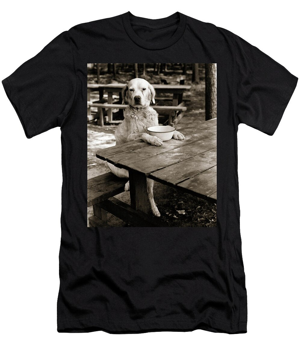 1930s Dog Mixed Breed Sitting Like Vintage Images T-Shirt