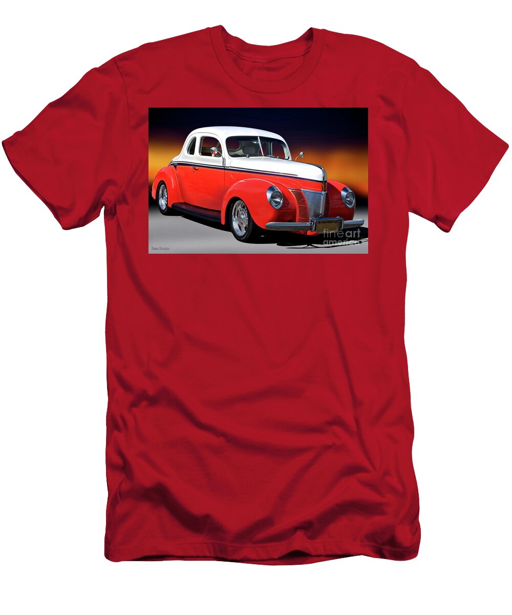 1940 Ford Coupe Fifty Fifty Dave Koontz T-Shirt