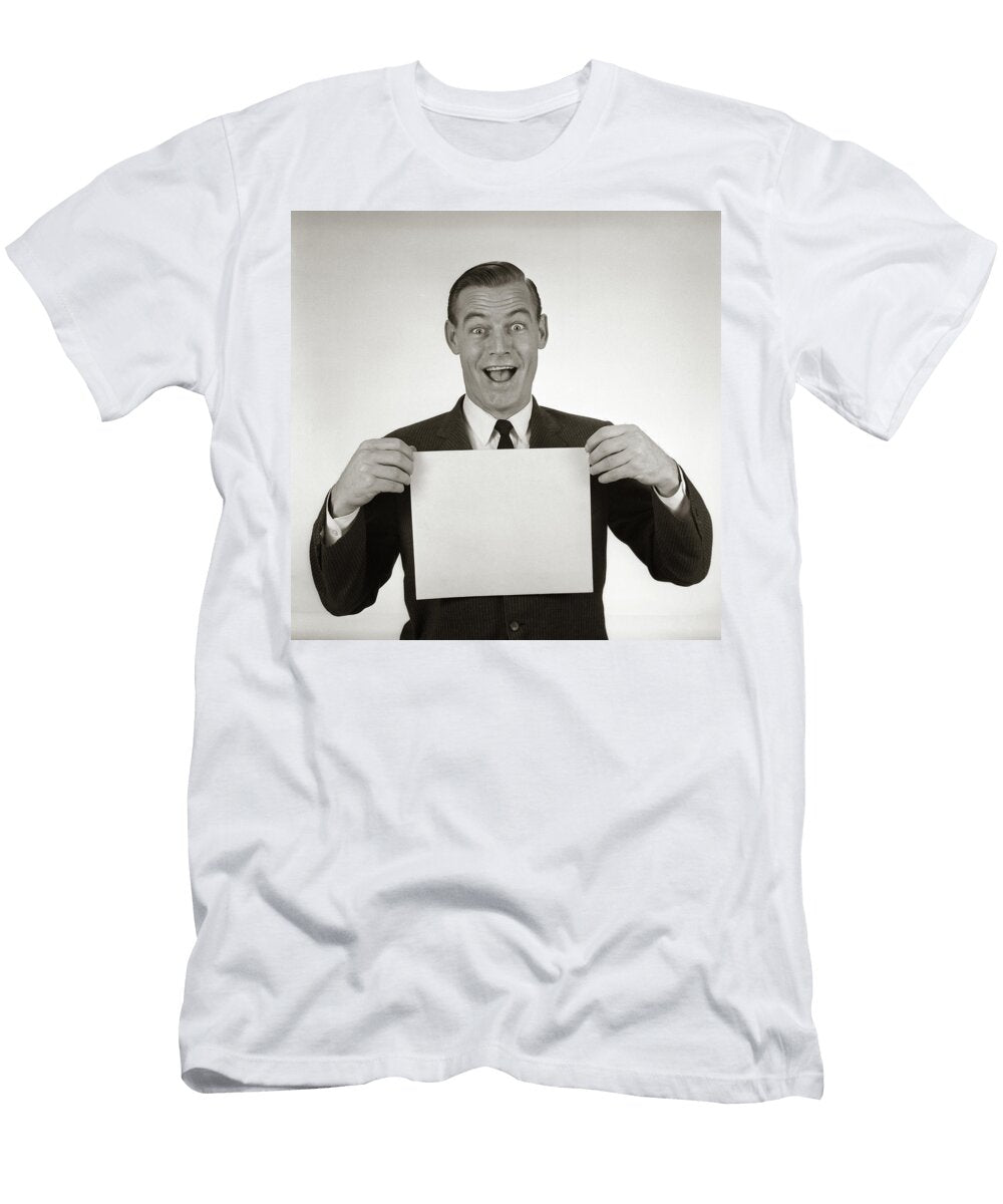 1950s 1960s Excited Businessman Looking Vintage Images T-Shirt