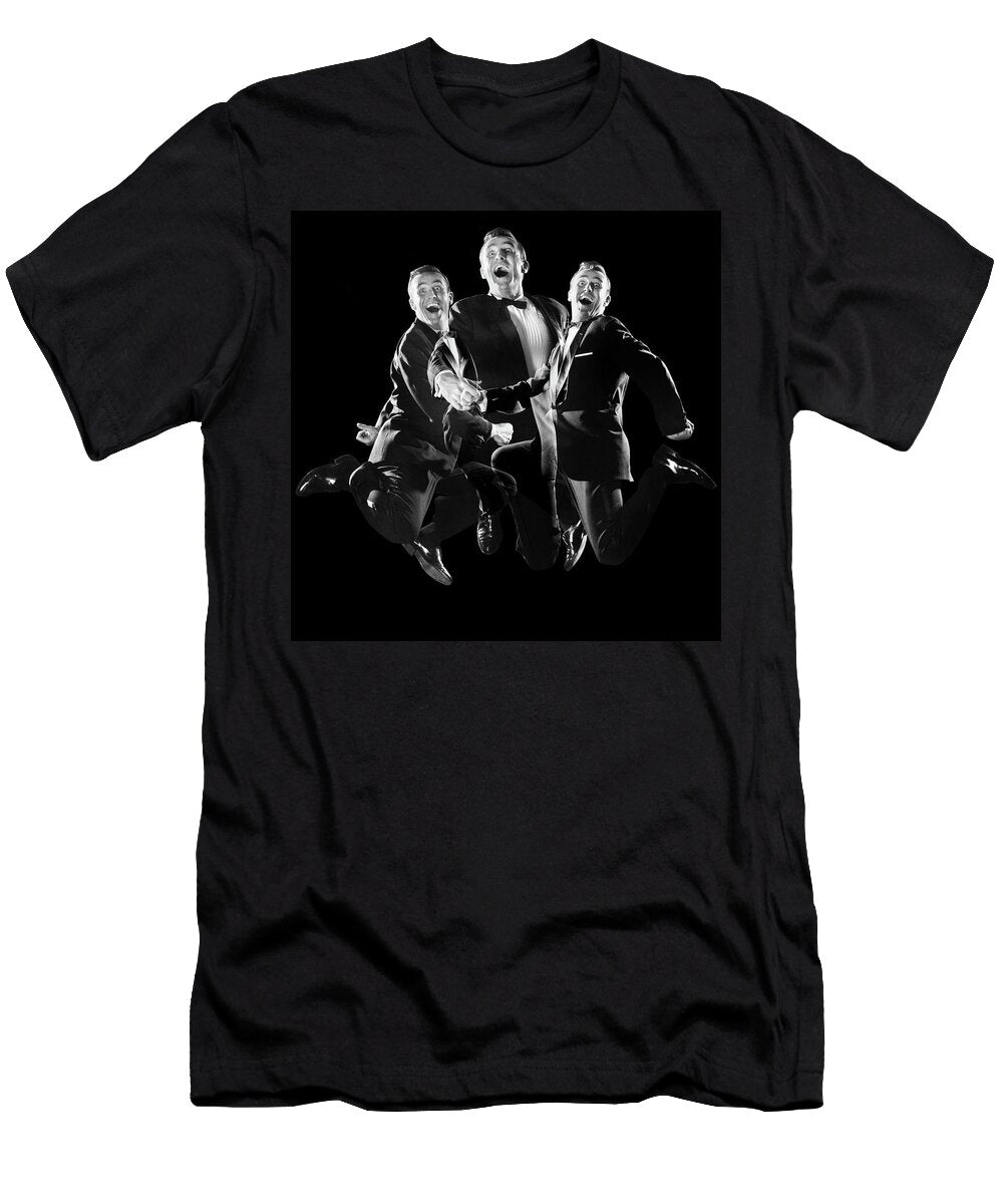 1950s 1960s Graphic Effect Triple Vintage Images T-Shirt