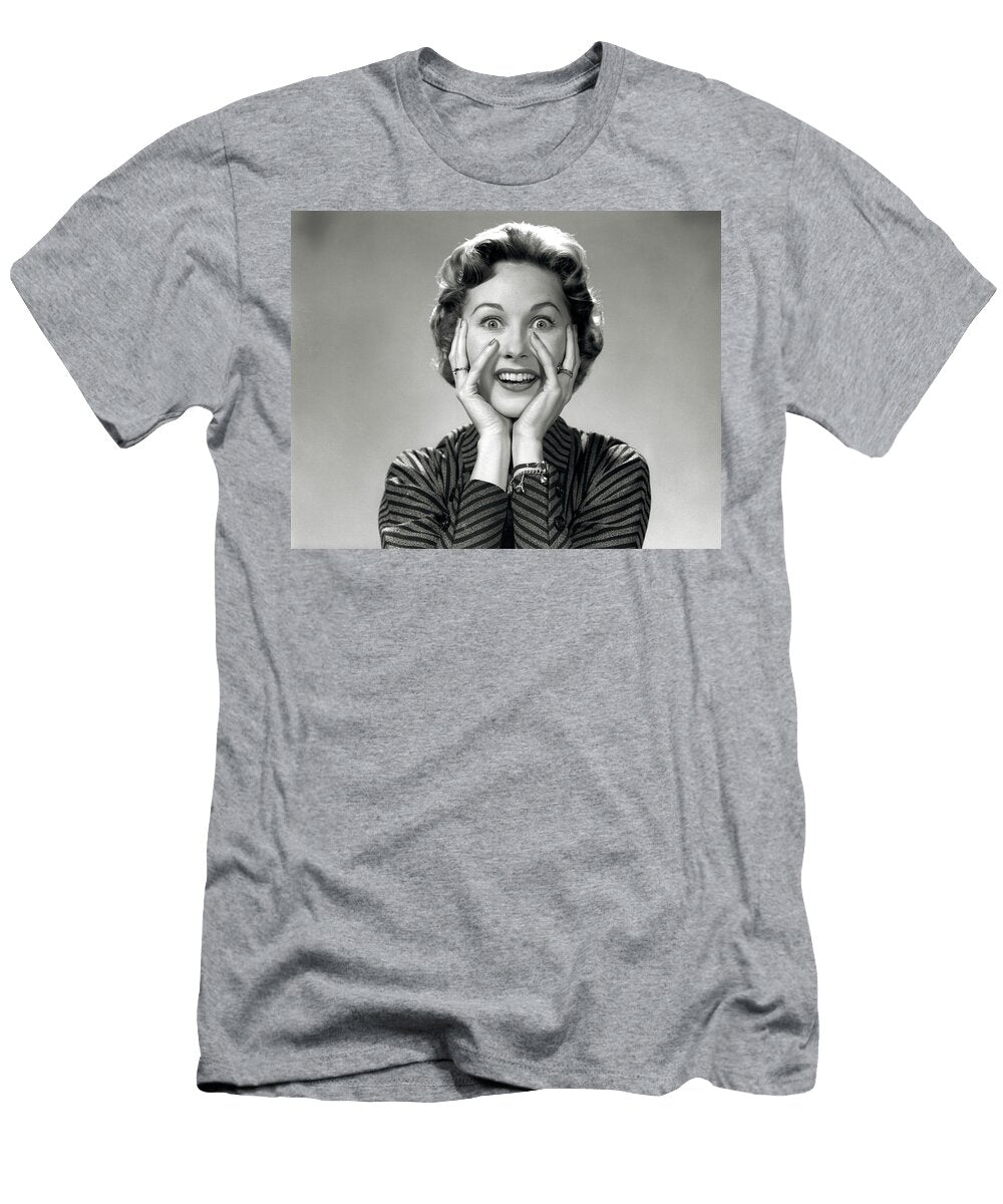 1950s 1960s Portrait of Wacky Woman Vintage Images T-Shirt