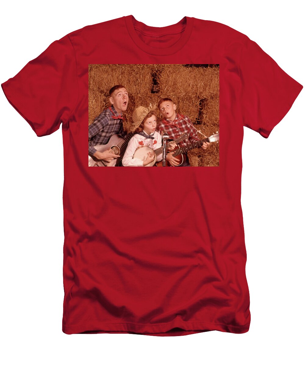 1950s 1960s Three Sibling Children Vintage Images T-Shirt