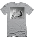 1950s Portrait of Woman Holding Vintage Images T-Shirt